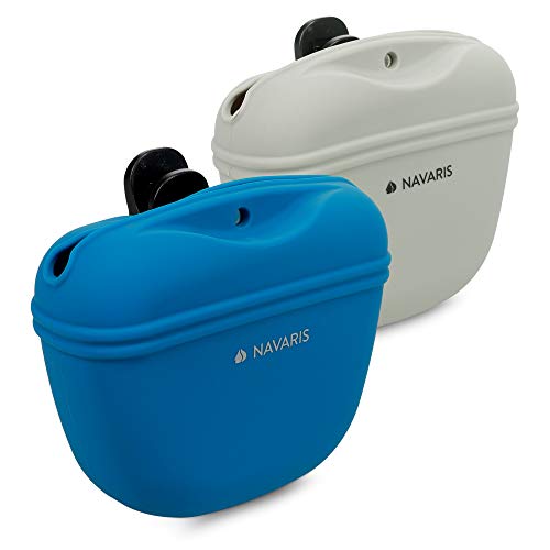 Navaris Set 2 Fundas de Silicona Porta golosinas de Perro - Estuches para Entrenamiento de Mascota Cachorro - Bolsas para recompensas premios Galletas Navaris Set 2 Fundas de Silicona Porta golosinas de Perro - Estuches para Entrenamiento de Mascota Cachorro - Bolsas para recompensas premios Galletas