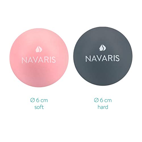 Navaris Set de 2 Bolas para masajes - Bolas de lacrosse para automasajes - 2 Pelotas para fisioterapia crossfit terapia de puntos - Massage Balls Navaris Set de 2 Bolas para masajes - Bolas de lacrosse para automasajes - 2 Pelotas para fisioterapia crossfit terapia de puntos - Massage Balls