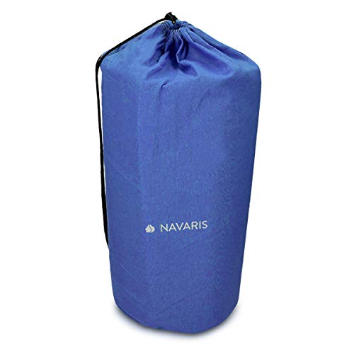 Navaris Set de masaje de acupresión - Esterilla de acupuntura y almohada - Manta para alivio de contracturas musculares dolor muscular Azul y blanco Navaris Set de masaje de acupresión - Esterilla de acupuntura y almohada - Manta para alivio de contracturas musculares dolor muscular Azul y blanco
