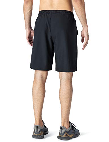 NAVISKIN Bermudas Deportivas de Tenis para Hombres, Pantalones Cortos Transpirables y Livianos, Pantalones Cortos para Hombres para Entrenamiento, Correr, Gimnasio, Tenis, Trotar, etc,S