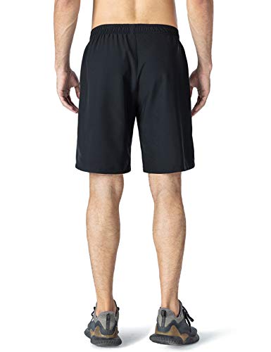 NAVISKIN Bermudas Deportivas de Tenis para Hombres, Pantalones Cortos Transpirables y Livianos, Pantalones Cortos para Hombres para Entrenamiento, Correr, Gimnasio, Tenis, Trotar, etc,S