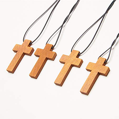 NBEADS 50 PCS Colgantes de Cruz de Madera con 1 Rollos de Cordón de Poliéster Encerado para Dijes con Dijes Cruzados Artesanías de Fiesta de Cruz de Madera Natural Proyectos de Joyería de Bricolaje NBEADS 50 PCS Colgantes de Cruz de Madera con 1 Rollos de Cordón de Poliéster Encerado para Dijes con Dijes Cruzados Artesanías de Fiesta de Cruz de Madera Natural Proyectos de Joyería de Bricolaje