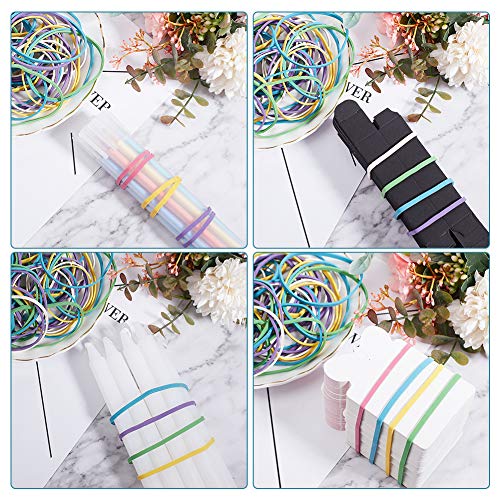 NBEADS Goma elástica, 4 Rollos / 800Pcs Bolas elásticas de Goma Planas de Colores para Hairband DIY Crafts Proyecto y organización de Arte NBEADS Goma elástica, 4 Rollos / 800Pcs Bolas elásticas de Goma Planas de Colores para Hairband DIY Crafts Proyecto y organización de Arte