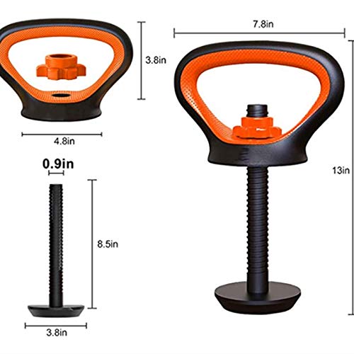 NBRTT Mango para Pesas Rusas, Mancuernas con Peso Ajustable, Adecuado para el hogar o el Gimnasio, Adecuado para Hombres y Mujeres