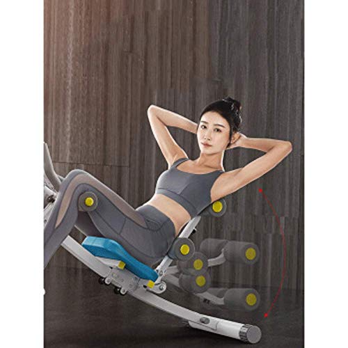 N/C Equipo De Fitness Abdominal Cuatro En Uno Artefacto Deportivo De Vientre Perezoso Entrenamiento De Abdomen Femenino En Casa Máquina De Cintura De Belleza Abdominal(Color:Azul)