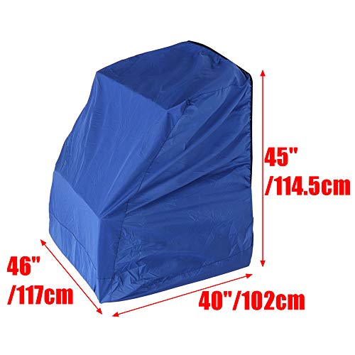 N\C FXIXI - Funda para consola central de barco (poliéster, impermeable, 114,5 x 117 x 102 cm), color azul