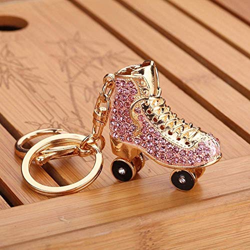 NC188 Patines de Ruedas Zapato Llavero de Cristal Bolso Colgante Llaves Titular Llavero de Diamantes de imitación NC188 Patines de Ruedas Zapato Llavero de Cristal Bolso Colgante Llaves Titular Llavero de Diamantes de imitación