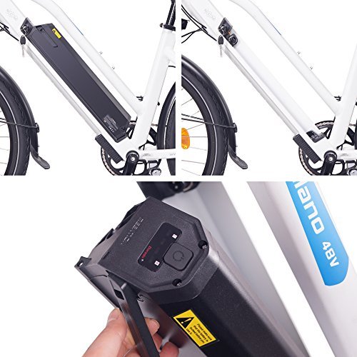 NCM Milano Bicicleta eléctrica de Trekking, 250W, Batería 48V 13Ah 624Wh (26" Blanco)