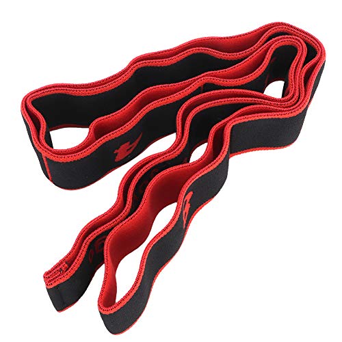 NCONCO Bandas de Resistencia Fitness Cinturón Elástico Yoga Sling Accesorio de Ejercicio para Sentadillas/Puente de Glúteos/Estocadas/Pilates (Rojo)