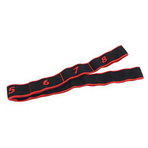 NCONCO Bandas de Resistencia Fitness Cinturón Elástico Yoga Sling Accesorio de Ejercicio para Sentadillas/Puente de Glúteos/Estocadas/Pilates (Rojo)