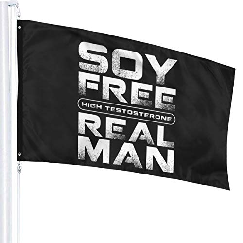 N/D Bandera vegana de alta testosterona libre de soja, 3 x 5 pies