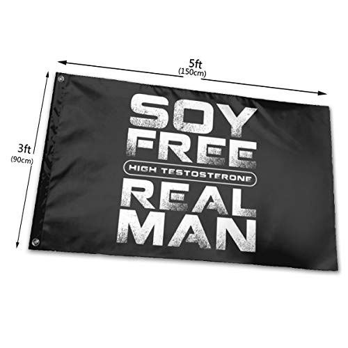 N/D Bandera vegana de alta testosterona libre de soja, 3 x 5 pies