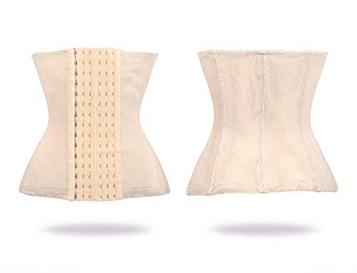 NDBBWG Corsé Correa de Modelado Entrenador de Cintura Cinturón Adelgazante Body Shaper Body Feminino Ropa Interior Adelgazante Lose Weight Corset Shaper Calistenia, Beige, S