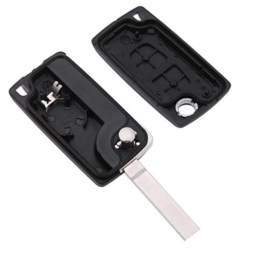 Ndier Car Key Shell, Llave de 2 Botones Key Case Fob Carcasa para Peugeot Citroen 207 307 308 ce0536