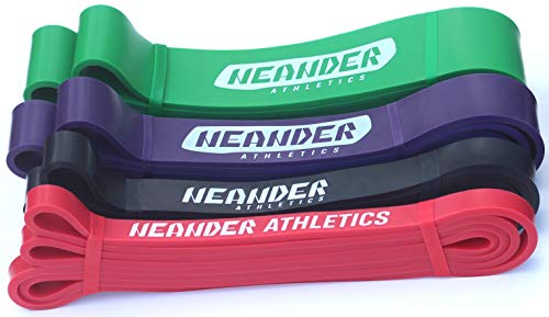 NEANDER ATHLETICS Bandas elásticas de resistencia | Musculación, Crossfit, Powerlifting, Fitness, Deporte Training | Ayuda a Tracción, calentamiento, estiramiento y movilidad