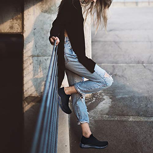 NEARDREAM Zapatillas Unisex Slip on Running Deportes para Hombres Mujer Caminar Zapatos Ejecutar Outdoor Calzado Casual Black UK 6/ EU 41 NEARDREAM Zapatillas Unisex Slip on Running Deportes para Hombres Mujer Caminar Zapatos Ejecutar Outdoor Calzado Casual Black UK 6/ EU 41