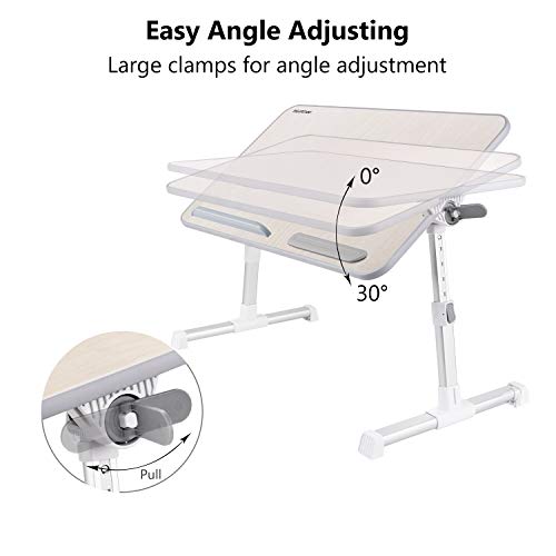 NearPow Mesa de Cama para Portátil Ajustable Plegable Sofá Mesa de Desayuno Mesa Plegable Ordenador Mesa Plegable Lectura para Niños (Crema-Tamaño Grande) NearPow Mesa de Cama para Portátil Ajustable Plegable Sofá Mesa de Desayuno Mesa Plegable Ordenador Mesa Plegable Lectura para Niños (Crema-Tamaño Grande)