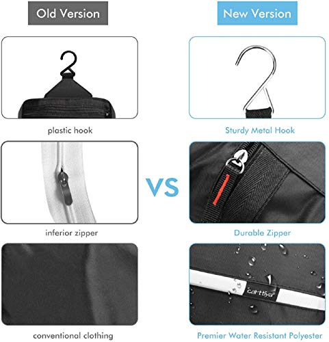 Neceser de Viaje, Neceser Maquillaje Grande para Hombre y Mujer, Carttiya Bolsa de Aseo Impermeable para Colgar, Negro Neceser de Viaje, Neceser Maquillaje Grande para Hombre y Mujer, Carttiya Bolsa de Aseo Impermeable para Colgar, Negro
