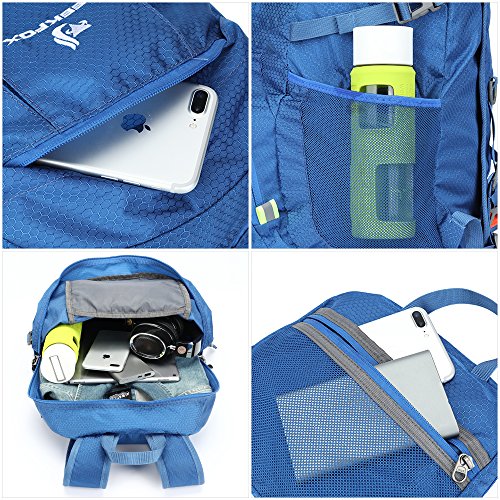 NEEKFOX Mochila Ligera y compacta para Viaje, Excursionismo o Uso Diario, Mochila para Acampar Plegable de 35 L, Mochila Deportiva Ultraligera para Exteriores