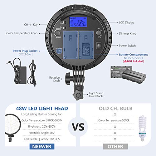 Neewer 2-Pack Kit Iluminación LED 2,4G Softbox con Filtro Color 51,1x71cm Softbox 3200-5600K 48W Cabezal de Luz LED Regulable con Control Remoto 2,4G Soporte Luz Filtro Rojo Amarillo Azul para Vídeo Neewer 2-Pack Kit Iluminación LED 2,4G Softbox con Filtro Color 51,1x71cm Softbox 3200-5600K 48W Cabezal de Luz LED Regulable con Control Remoto 2,4G Soporte Luz Filtro Rojo Amarillo Azul para Vídeo