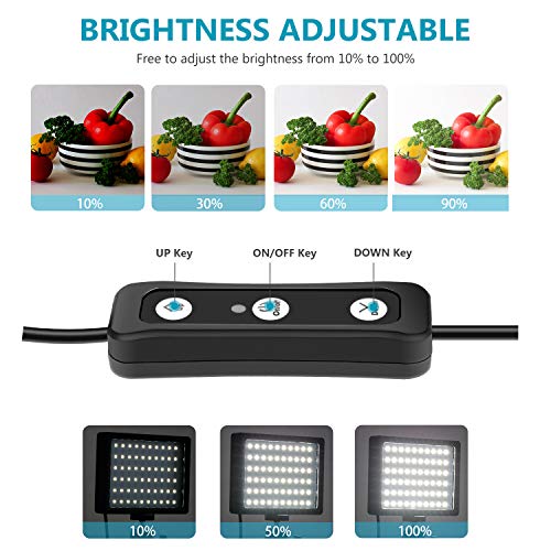 Neewer 2-Pack Luz LED Video 5600K Regulable con Soporte Trípode Ajustable/Filtros de Color para Tablero de Mesa/Angulo Bajo,Iluminación LED Colorida,Retrato Producto Fotografía Video Youtube Neewer 2-Pack Luz LED Video 5600K Regulable con Soporte Trípode Ajustable/Filtros de Color para Tablero de Mesa/Angulo Bajo,Iluminación LED Colorida,Retrato Producto Fotografía Video Youtube