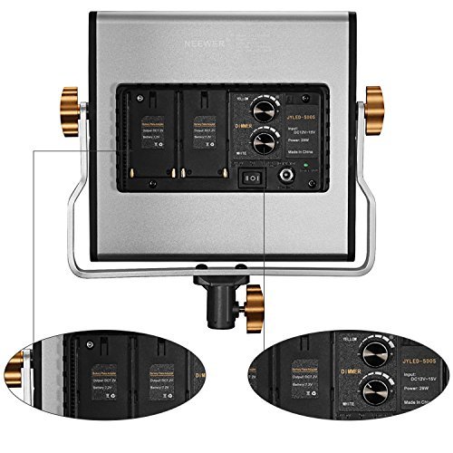 Neewer 2 Pack Regulable Bi-Color 480 LED de Luz de Vídeo y Kit de Iluminación de Soporte Incluye: 3200-5600K CRI 96 + Panel de LED con Soporte U, 200 Centímetros Soporte de Luz Neewer 2 Pack Regulable Bi-Color 480 LED de Luz de Vídeo y Kit de Iluminación de Soporte Incluye: 3200-5600K CRI 96 + Panel de LED con Soporte U, 200 Centímetros Soporte de Luz