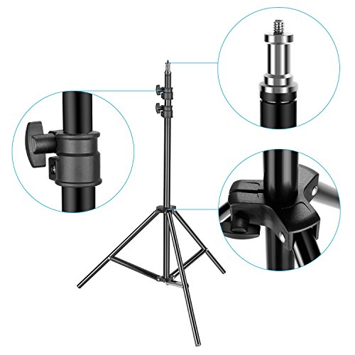 Neewer 2 Pack Regulable Bi-Color 480 LED de Luz de Vídeo y Kit de Iluminación de Soporte Incluye: 3200-5600K CRI 96 + Panel de LED con Soporte U, 200 Centímetros Soporte de Luz Neewer 2 Pack Regulable Bi-Color 480 LED de Luz de Vídeo y Kit de Iluminación de Soporte Incluye: 3200-5600K CRI 96 + Panel de LED con Soporte U, 200 Centímetros Soporte de Luz