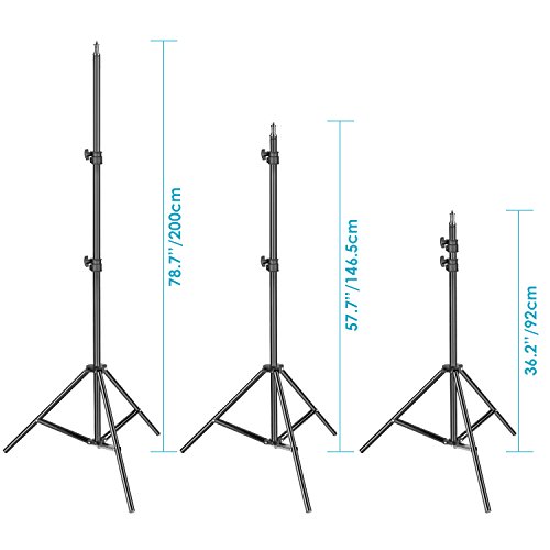Neewer 2 Pack Regulable Bi-Color 480 LED de Luz de Vídeo y Kit de Iluminación de Soporte Incluye: 3200-5600K CRI 96 + Panel de LED con Soporte U, 200 Centímetros Soporte de Luz Neewer 2 Pack Regulable Bi-Color 480 LED de Luz de Vídeo y Kit de Iluminación de Soporte Incluye: 3200-5600K CRI 96 + Panel de LED con Soporte U, 200 Centímetros Soporte de Luz