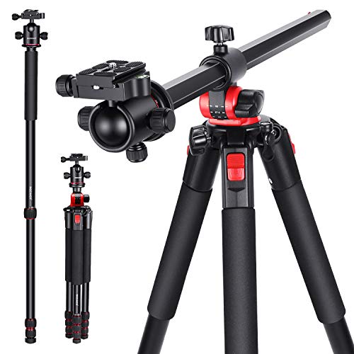 Neewer 2en1 Monopie Trípode de Cámara con Columna Central Giratoria 360°y Placa QR con Cabeza Esférica 184cm Patas de Trípode de Aluminio 4 Secciones para Cámaras DSLR Hasta 15kg Neewer 2en1 Monopie Trípode de Cámara con Columna Central Giratoria 360°y Placa QR con Cabeza Esférica 184cm Patas de Trípode de Aluminio 4 Secciones para Cámaras DSLR Hasta 15kg