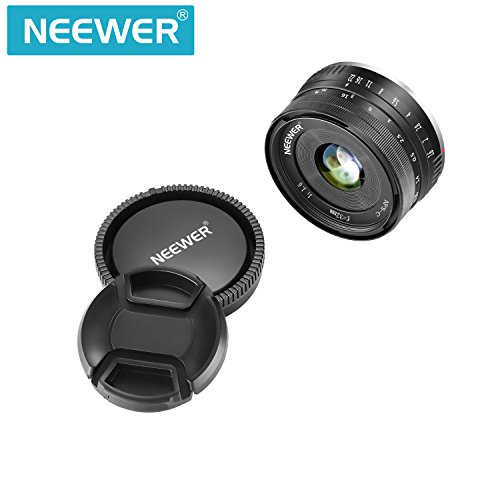 Neewer 32mm F/1,6 Enfoque Manual Objetivo Principal Afilado Alta Apertura,para Sony E-Mount APS-C Sony A7III A9 NEX 3 3N 5 NEX 5T NEX 5R NEX 6 7 A5000 A5100 A6000 A6100 A6300 A6500