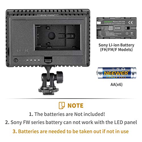NEEWER CN-160 - Panel de luz LED regulable de 160 piezas para cámara de vídeo y digital SLR Canon Nikon, Pentax, Panasonic, Sony, Samsung y Olympus NEEWER CN-160 - Panel de luz LED regulable de 160 piezas para cámara de vídeo y digital SLR Canon Nikon, Pentax, Panasonic, Sony, Samsung y Olympus
