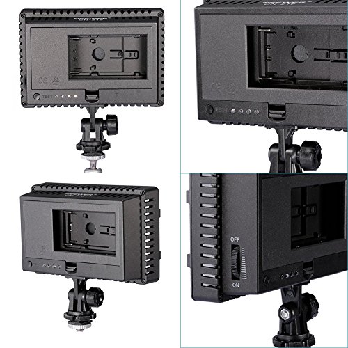 NEEWER CN-216 216pcs LED Dimmable Panel Ultra Alta Potencia de la cámara Digital/cámara de vídeo, luz LED para Canon, Nikon, Pentax, Panasonic, Sony, Samsung y Olympus Digital SLR Cámaras