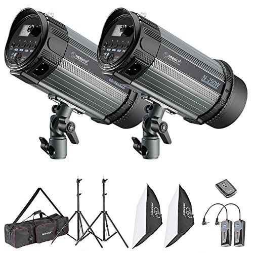 Neewer Flash Estroboscópico Kit de Luz Estudio Fotográfico y Iluminación Softbox: Flash Monolight 250W, Soportes de Luz, Softbox, Disparador Inalámbrico RT-16, Bolsa de Transporte Neewer Flash Estroboscópico Kit de Luz Estudio Fotográfico y Iluminación Softbox: Flash Monolight 250W, Soportes de Luz, Softbox, Disparador Inalámbrico RT-16, Bolsa de Transporte
