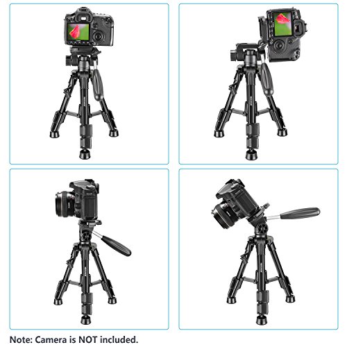 Neewer Mini Trípode Cámara de Sobremesa de Viaje 62 Centímetros, Ligero y Portátil de Aluminio con 3 Vías Giratoria Cabeza Pan para Cámara DSLR, Smartphones, DV hasta 3 Kilogramos (T210) Neewer Mini Trípode Cámara de Sobremesa de Viaje 62 Centímetros, Ligero y Portátil de Aluminio con 3 Vías Giratoria Cabeza Pan para Cámara DSLR, Smartphones, DV hasta 3 Kilogramos (T210)