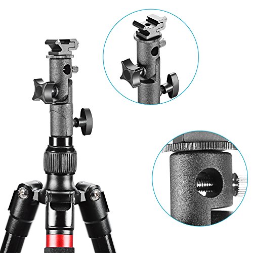 Neewer Professional Universal E Tipo Cámara Flash Speedlite Soporte de Luz Giratoria con Soporte para Paraguas para Canon Nikon Pentax Olympus y Otros Flashes, luz de Estudio, luz LED (Paquete de 2) Neewer Professional Universal E Tipo Cámara Flash Speedlite Soporte de Luz Giratoria con Soporte para Paraguas para Canon Nikon Pentax Olympus y Otros Flashes, luz de Estudio, luz LED (Paquete de 2)