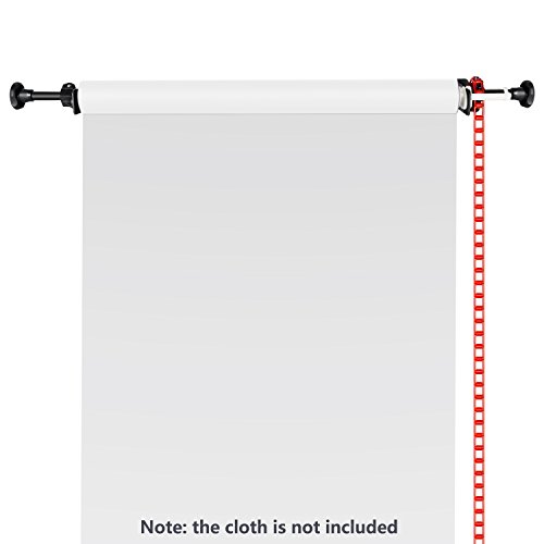 Neewer® - Sistema de soporte para fondo de fotografía de operación manual y para montar en pared - 1 solo rodillo - Incluye 2 ganchos individuales, 2 barras de expansión, 1 cadena y 8 tornillos de sujeción Neewer® - Sistema de soporte para fondo de fotografía de operación manual y para montar en pared - 1 solo rodillo - Incluye 2 ganchos individuales, 2 barras de expansión, 1 cadena y 8 tornillos de sujeción