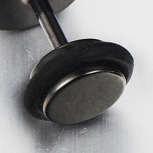 Negro Abierto Triángulo con Modelo Dominante Griego, Pendientes de Hombre, Aretes, Acero Inoxidable, 2 Piezas Negro Abierto Triángulo con Modelo Dominante Griego, Pendientes de Hombre, Aretes, Acero Inoxidable, 2 Piezas