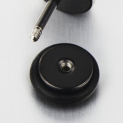 Negro Abierto Triángulo con Modelo Dominante Griego, Pendientes de Hombre, Aretes, Acero Inoxidable, 2 Piezas Negro Abierto Triángulo con Modelo Dominante Griego, Pendientes de Hombre, Aretes, Acero Inoxidable, 2 Piezas