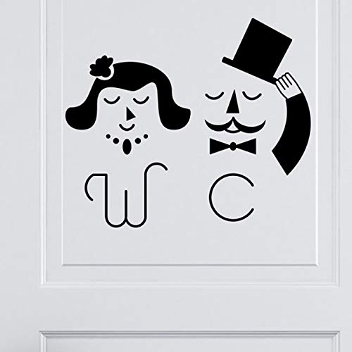 Negro inglés creativo DIY pegatinas de pared pegatinas de baño decoración del hogar papel tapiz 42 * 49 cm Negro inglés creativo DIY pegatinas de pared pegatinas de baño decoración del hogar papel tapiz 42 * 49 cm