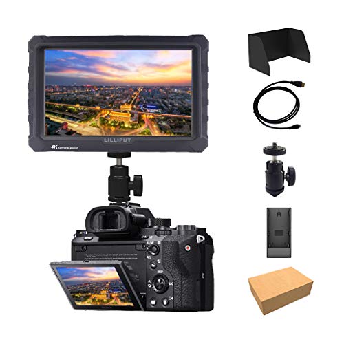 Negro Lilliput A7S 7 Pulgadas 1920x1200 IPS HD Camera Field Monitor Campo 4K HDMI Input Output DSLR Camera A7 A7R A7S III GH5 GH5s 5D IV 7D 80D D810 Ronin S Negro Lilliput A7S 7 Pulgadas 1920x1200 IPS HD Camera Field Monitor Campo 4K HDMI Input Output DSLR Camera A7 A7R A7S III GH5 GH5s 5D IV 7D 80D D810 Ronin S
