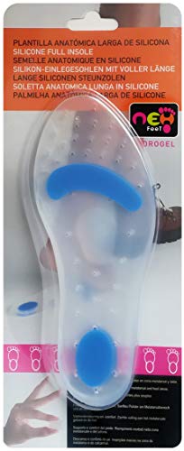 Neh Feet TI25065/1 - Plantilla Anatómicade Silicona con Descarga Metatarsal y Calcáneo, EU 37-38 transparente y Azul Neh Feet TI25065/1 - Plantilla Anatómicade Silicona con Descarga Metatarsal y Calcáneo, EU 37-38 transparente y Azul