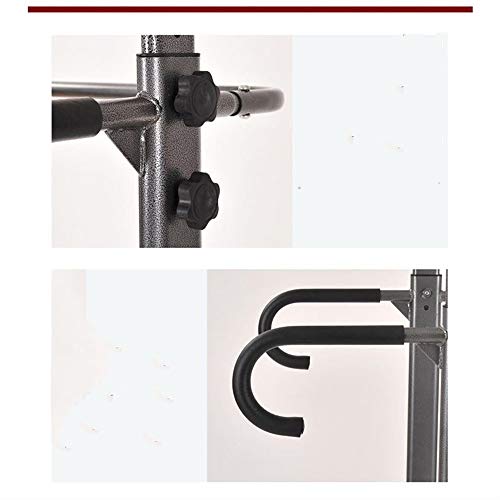 NEHARO Barras Paralelas Entrenamiento Ajustable Pull-up Bar Estación Dip for Training Cuerpo Empuja hacia Arriba el Soporte Parallette (Color : As Shown, Size : 82x66cm)