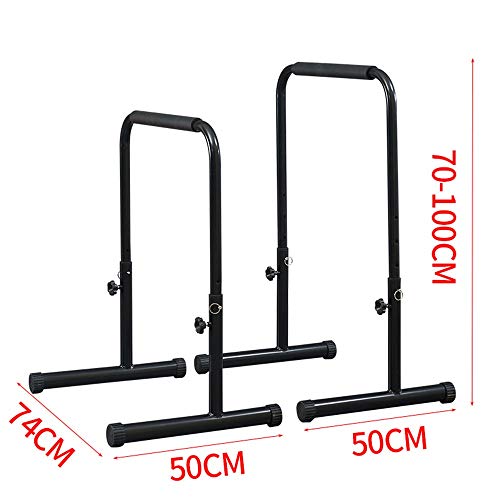 NEHARO Barras Paralelas Heavy Duty Dip Soporte Ajustable Cuerpo de Prensa Barra Barra del Ejercicio de Entrenamiento de Ecualizador for Calistenia Empuja hacia Arriba el Soporte Parallette