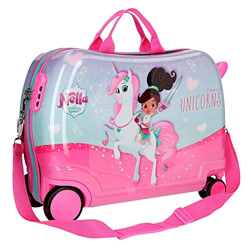 Nella Dreams of Unicorns Maleta Infantil Multicolor 50x38x20 cms Rígida ABS Cierre combinación 34L 2,3Kgs 4 Ruedas Equipaje de Mano