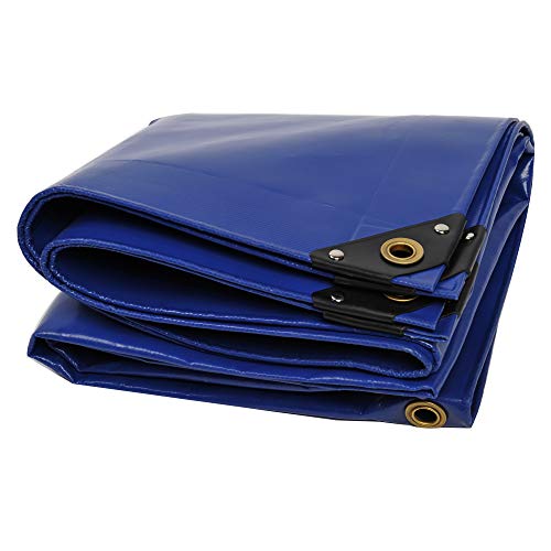 Nemaxx Lona de protección PLA32 Premium 300 x 200 cm; Azul con Ojales, PVC de 650 g/m², Cubierta, Lona de protección. Impermeable y a Prueba de desgarros, 6m²