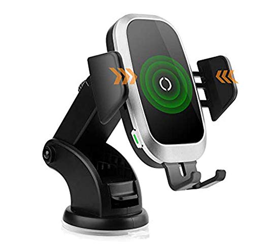 NeotrixQI Cargador Inalámbrico Coche, Qi Sujeción Automática Carga Rapida Movil Inalambrico Soporte Accesorios para iPhone XS MAX/XR/X/8 Plus,Samsung Galaxy S10/S9/S8/S7/S6,Huawei Mate 20 Pro