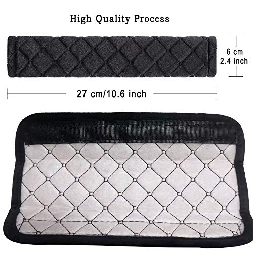 NEPAK 6 Piezas almohadillas protectoras para cinturón de seguridad,Almohadillas Protectores de Coche Hombro,Negro