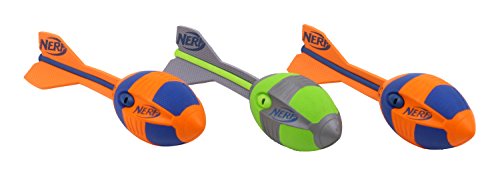 Nerf Vortex Aero Aero Howler - Balón de fútbol, Unisex, 2 Naranjas, 1 Verde, 32 cm