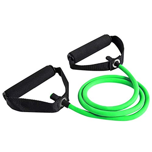 Nerplro - Banda elástica de resistencia con empuñaduras, tubo elástico de resistencia, tensor de musculación, equipamiento de fitness, NERPLROSO03380302_GN5531, verde, 120cm / 47.2inch Nerplro - Banda elástica de resistencia con empuñaduras, tubo elástico de resistencia, tensor de musculación, equipamiento de fitness, NERPLROSO03380302_GN5531, verde, 120cm / 47.2inch