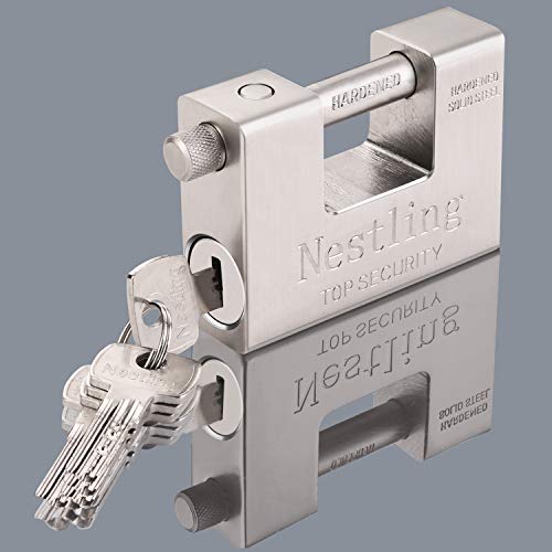 Nestling 5 Llaves 1.1 KG Rectangular Súper Resistente 20 '40' Contenedor Garaje Garaje Persiana Cadena Candado 94 mm Trabajo Pesado Alta Seguridad Nestling 5 Llaves 1.1 KG Rectangular Súper Resistente 20 '40' Contenedor Garaje Garaje Persiana Cadena Candado 94 mm Trabajo Pesado Alta Seguridad